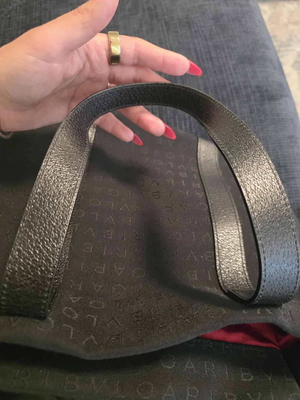 Bulgari Black Logomania Tote Bag
